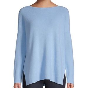 Core Life Ribbed Side-Split Cotton Sweater